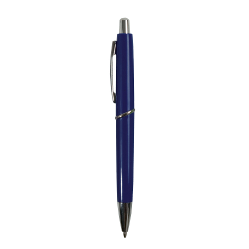 Abs plastic snap pen with coloured barrel and metal clip, jumbo refill 2
