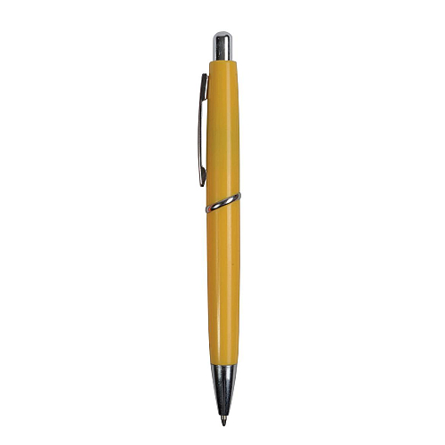 Abs plastic snap pen with coloured barrel and metal clip, jumbo refill 2