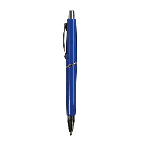 Abs plastic snap pen with coloured barrel and metal clip, jumbo refill 2