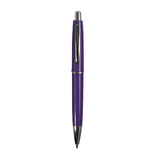 Abs plastic snap pen with coloured barrel and metal clip, jumbo refill 1