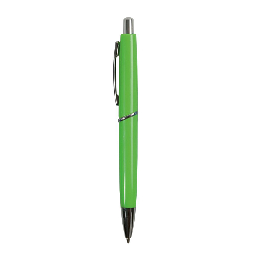 Abs plastic snap pen with coloured barrel and metal clip, jumbo refill 2