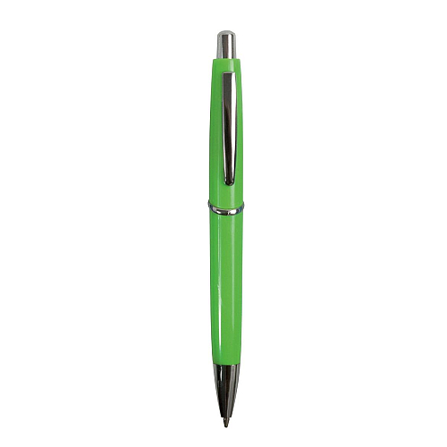 Abs plastic snap pen with coloured barrel and metal clip, jumbo refill 1