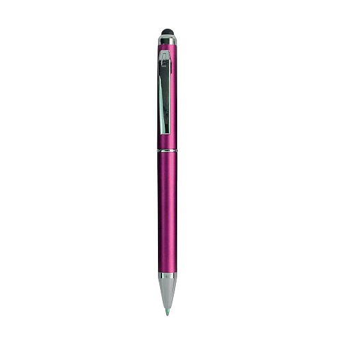 Plastic twist pen with touchscreen rubber tip 1