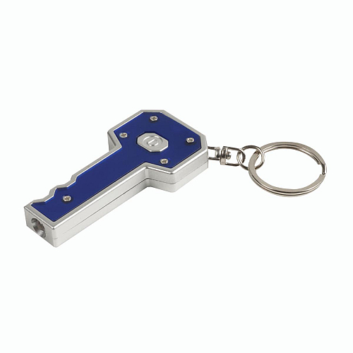 Plastic key-shaped key ring with light 1