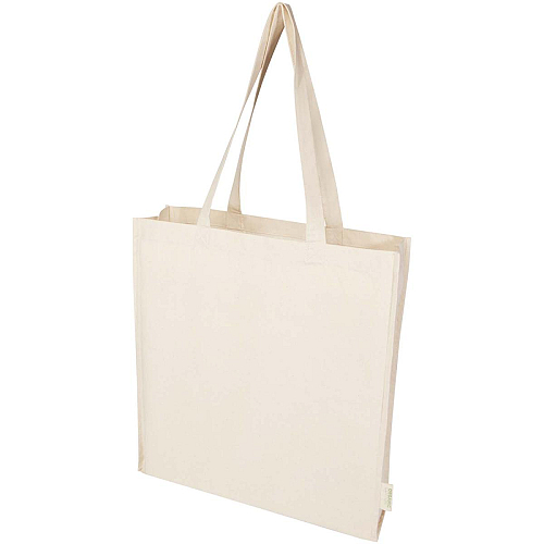 Orissa 180 g/m² GOTS organic full gusset tote bag 14L 1
