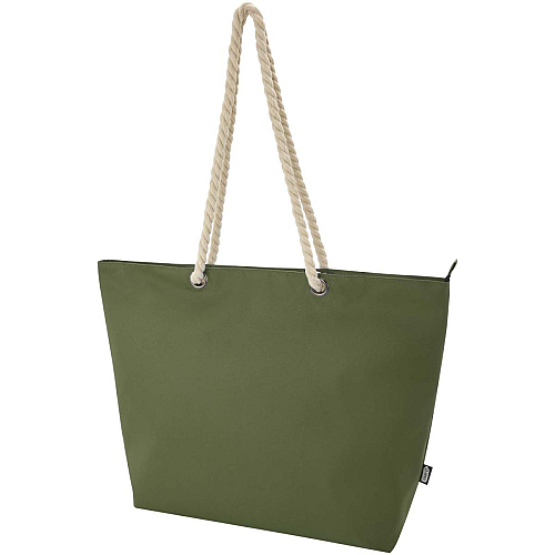 Panama GRS recycled beach cooler tote bag with cord handles 23L 1