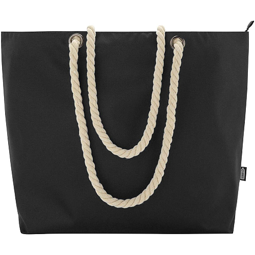 Panama GRS recycled beach cooler tote bag with cord handles 23L 3