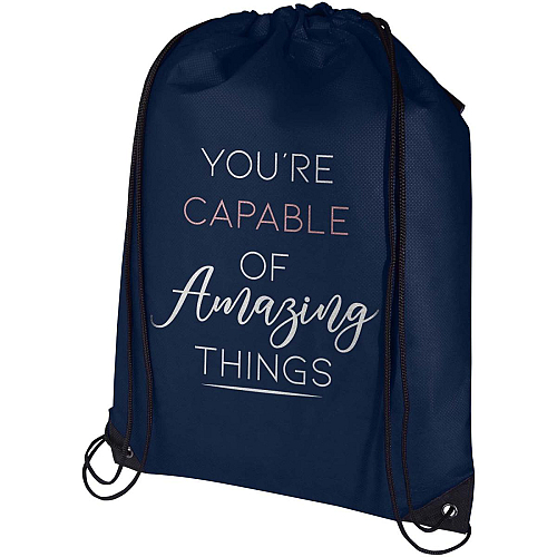 Evergreen GRS recycled non-woven drawstring bag 5L 2