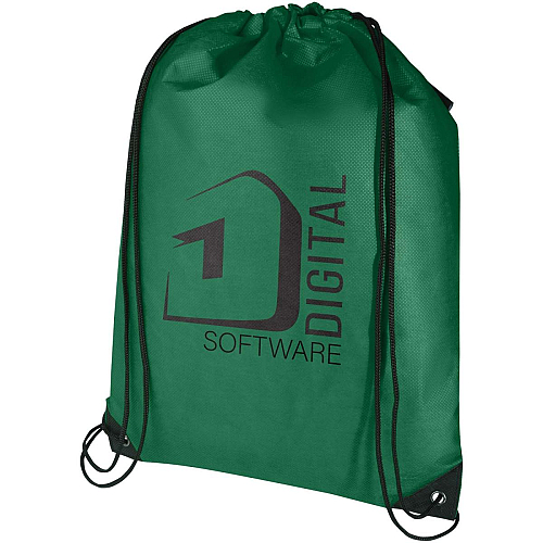 Evergreen GRS recycled non-woven drawstring bag 5L 2