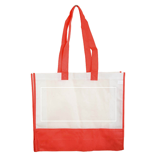 80 g/m2 non-woven fabric shopping bag with gusset and long handles 3