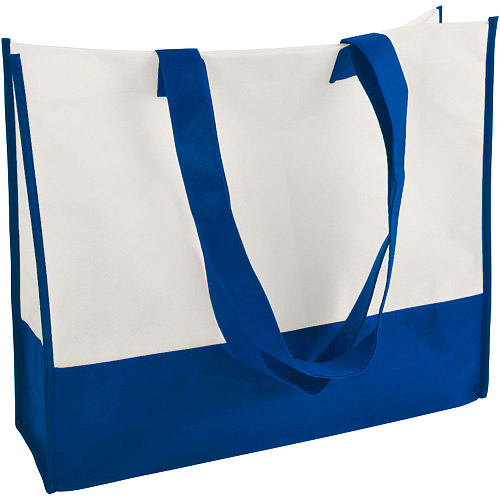 80 g/m2 non-woven fabric shopping bag with gusset and long handles 1