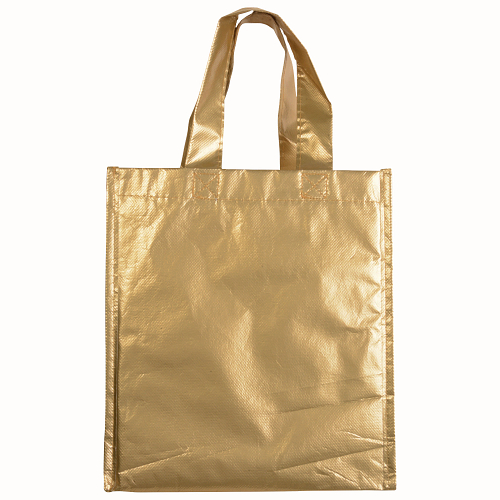 Stitched, laminated 100 g/m2 non-woven fabric mini shopping bag with gusset 2