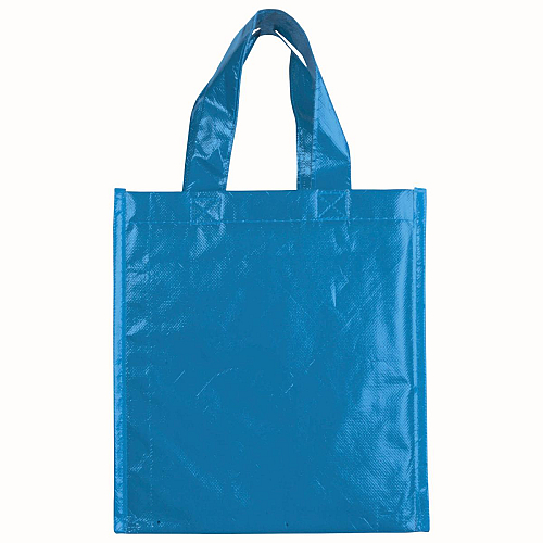 Stitched, laminated 100 g/m2 non-woven fabric mini shopping bag with gusset 2