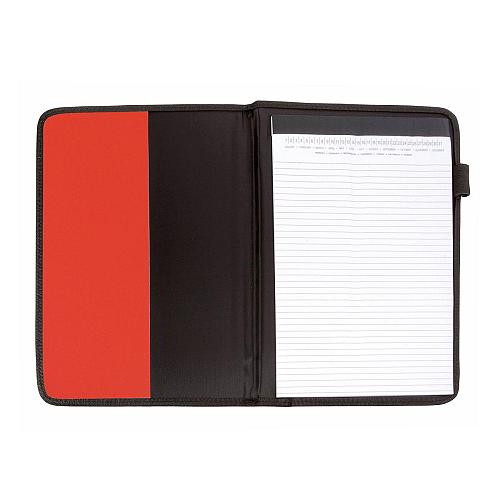 A4 pad brief folder with pocket and pen loop, ruled pad included 2