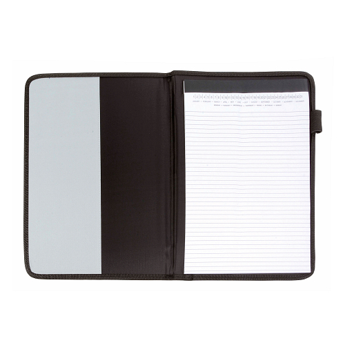 A4 pad brief folder with pocket and pen loop, ruled pad included 2