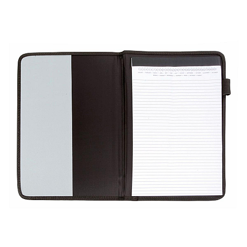 A4 pad brief folder with pocket and pen loop, ruled pad included 2