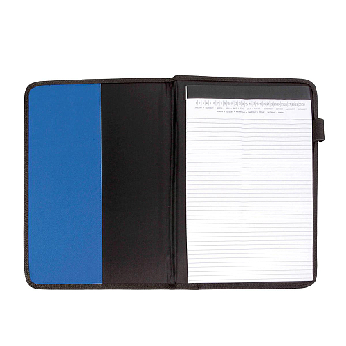 A4 pad brief folder with pocket and pen loop, ruled pad included 2