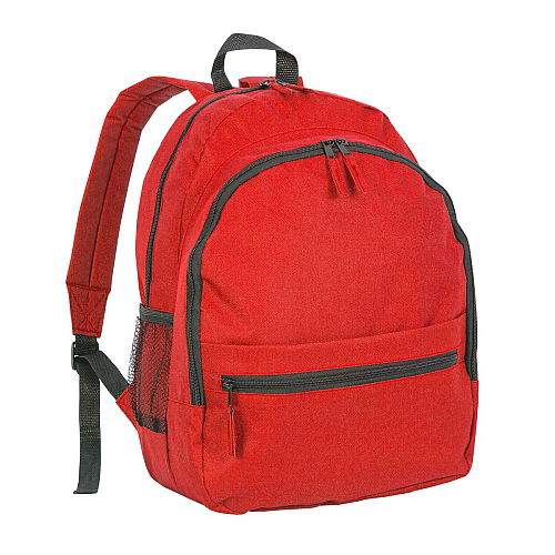 600d polyester 6-pocket backpack (two mesh side pockets). front pocket with velcro 1