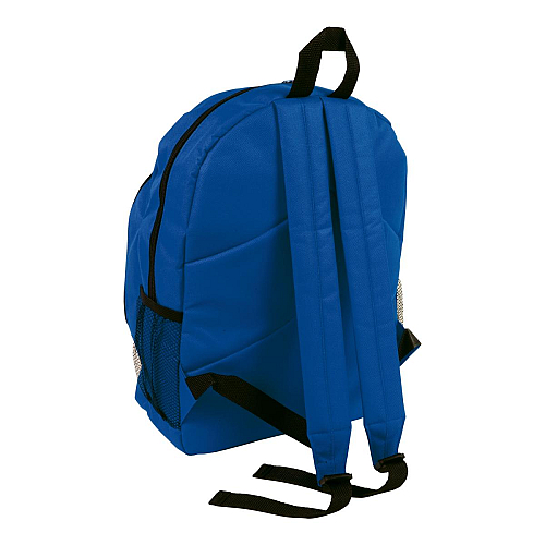 600d polyester 6-pocket backpack (two mesh side pockets). front pocket with velcro 3