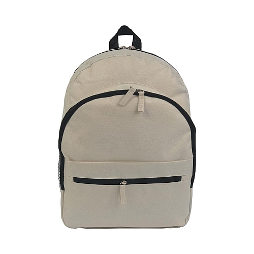 600d polyester 6-pocket backpack (two mesh side pockets). front pocket with velcro 2