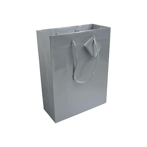 157 g/m2 laminated paper shopping bag with gusset and bottom reinforcement, string handles 1