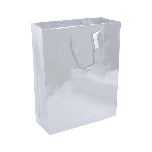 157 g/m2 laminated paper shopping bag with gusset and bottom reinforcement, string handles 1