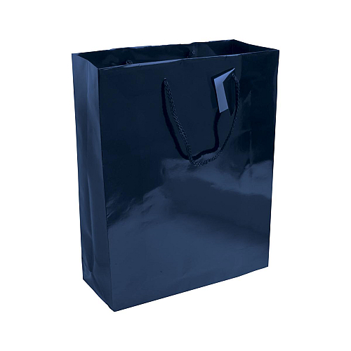 157 g/m2 laminated paper shopping bag with gusset and bottom reinforcement, string handles 1