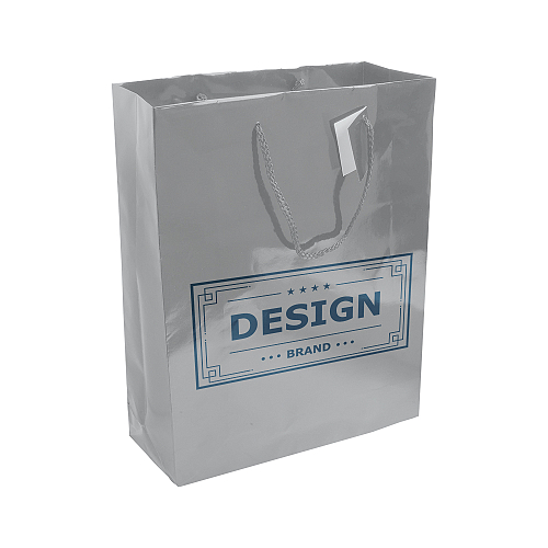 157 g/m2 laminated paper shopping bag with gusset and bottom reinforcement, string handles 2