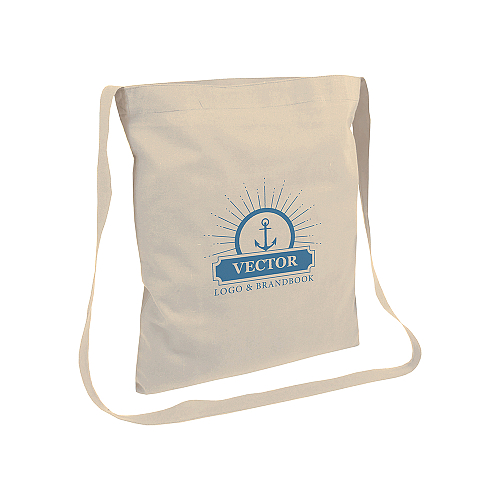 135 g/m2 cotton shopping bag with shoulder strap (3 x 118 cm) 4