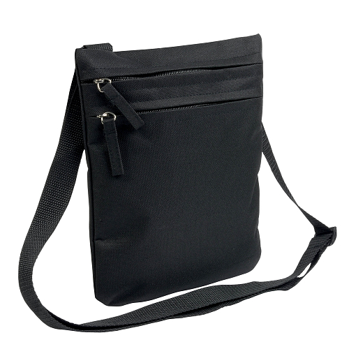 600d polyester 2-pocket man bag with adjustable shoulder strap 1