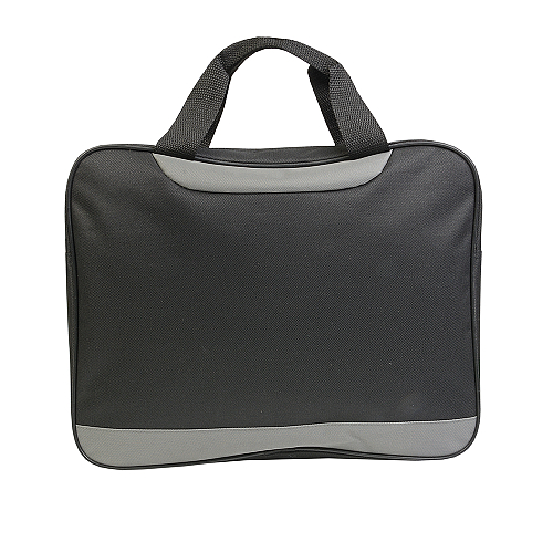 600d polyester briefcase with shoulder strap, handle and zip closure 3
