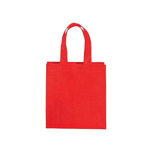 80 g/m2 non-woven fabric mini shopping bag with gusset and short handles 2