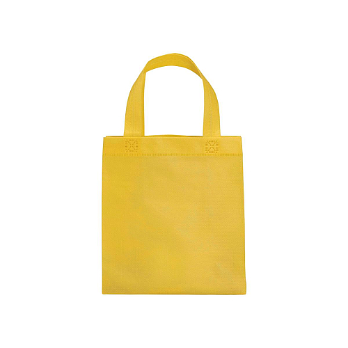 80 g/m2 non-woven fabric mini shopping bag with gusset and short handles 2