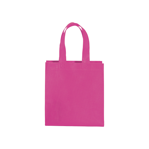 80 g/m2 non-woven fabric mini shopping bag with gusset and short handles 2