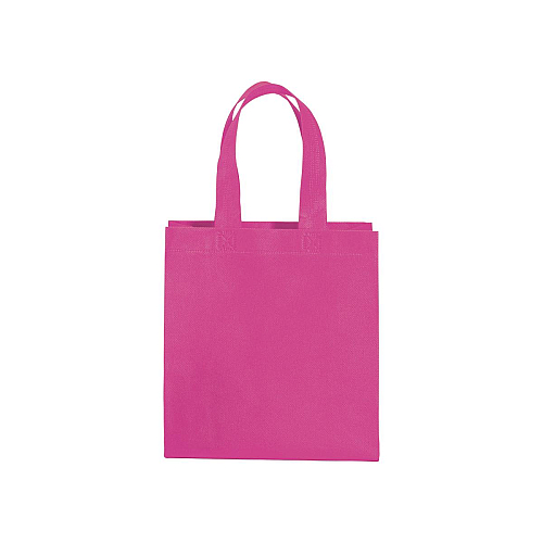 80 g/m2 non-woven fabric mini shopping bag with gusset and short handles 2