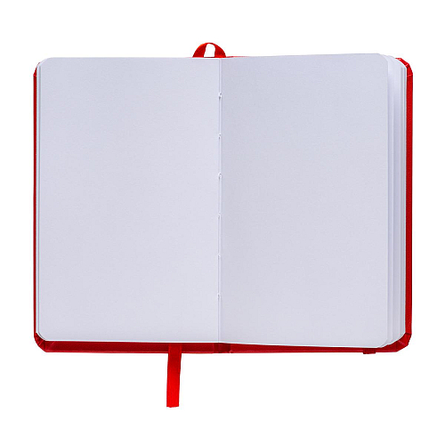 Pvc notebook with coloured elastic, blank sheets (80 pages), satin bookmark 2