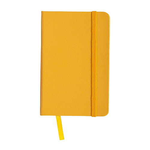 Pvc notebook with coloured elastic, blank sheets (80 pages), satin bookmark 1