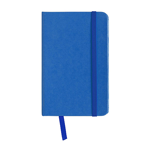 Pvc notebook with coloured elastic, blank sheets (80 pages), satin bookmark 1