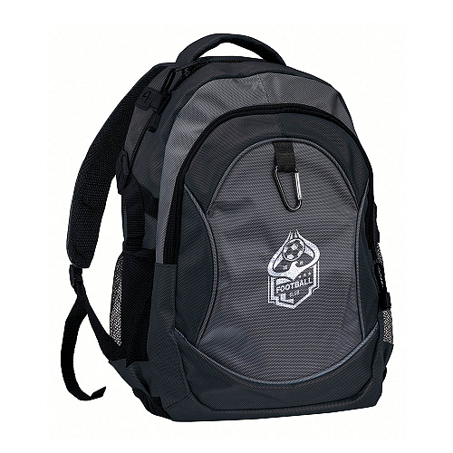 1680d polyester 4-pocket backpack (two mesh side pockets) with snap hook 3