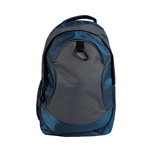 1680d polyester 4-pocket backpack (two mesh side pockets) with snap hook 2