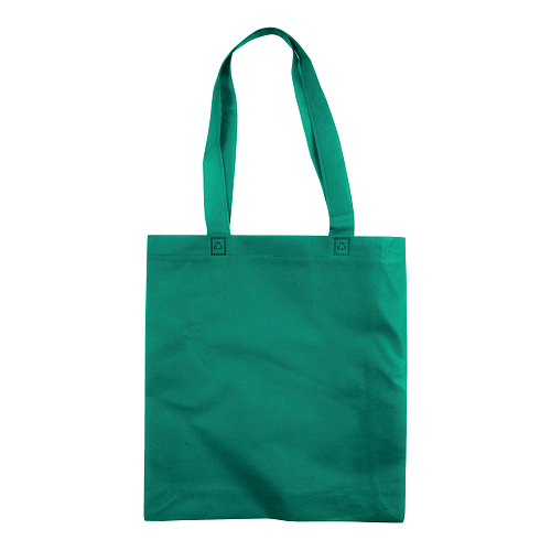 Heat-sealed 80 g/m2 non-woven fabric shopping bag with gusset and long handles 2