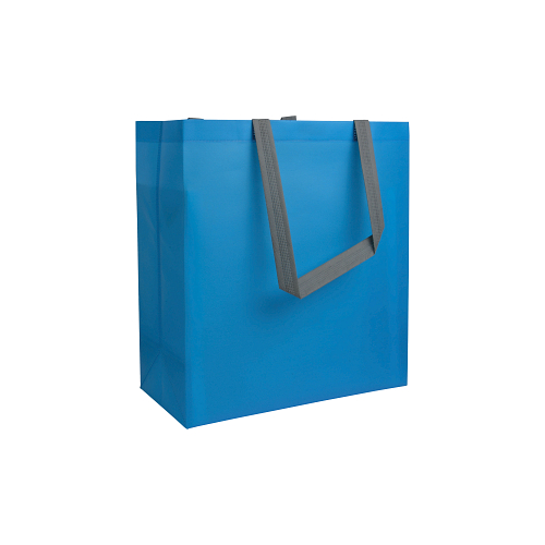 Laminated, heat-sealed 100 g/m2 non-woven fabric shopping bag with gusset 1