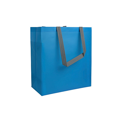 Laminated, heat-sealed 100 g/m2 non-woven fabric shopping bag with gusset 1