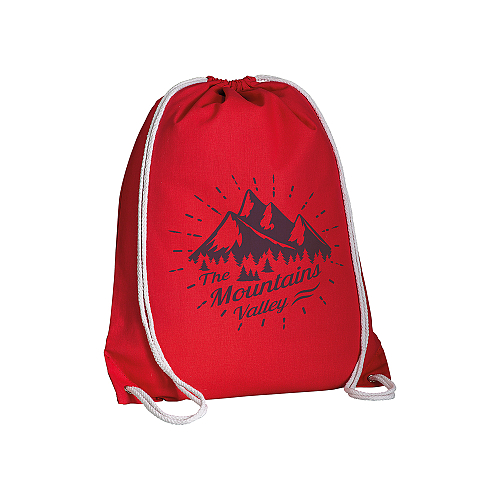 135 g/m2 cotton backpack with drawstring closure 2