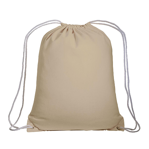 135 g/m2 cotton backpack with drawstring closure 1