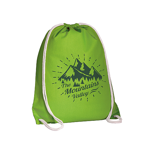 135 g/m2 cotton backpack with drawstring closure 2