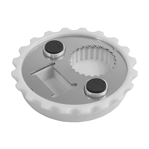 Abs and metal, bottle top-shaped, screw-top and bottle opener with magnets 2