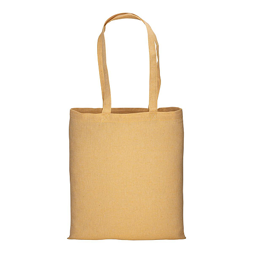 150 g/m2 recycled cotton shopping bag, melange effect, long handles 2