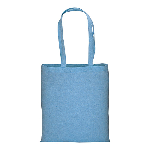 150 g/m2 recycled cotton shopping bag, melange effect, long handles 2