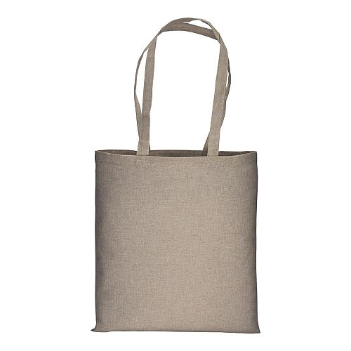 150 g/m2 recycled cotton shopping bag, melange effect, long handles 2